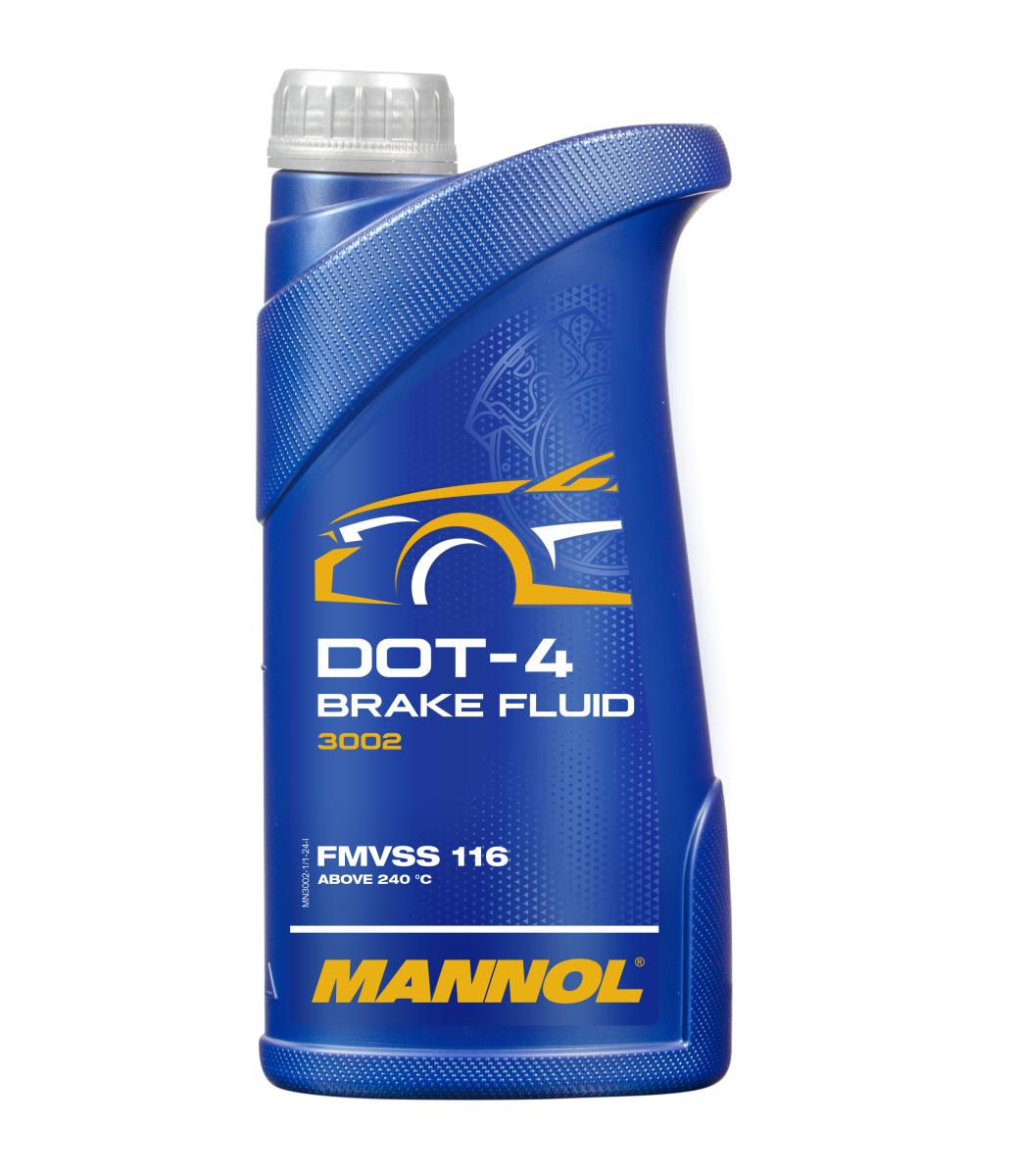 MANNOL Brake Fluid DOT-4 vollsynthetisch Bremsfl&uuml;ssigkeit 1l